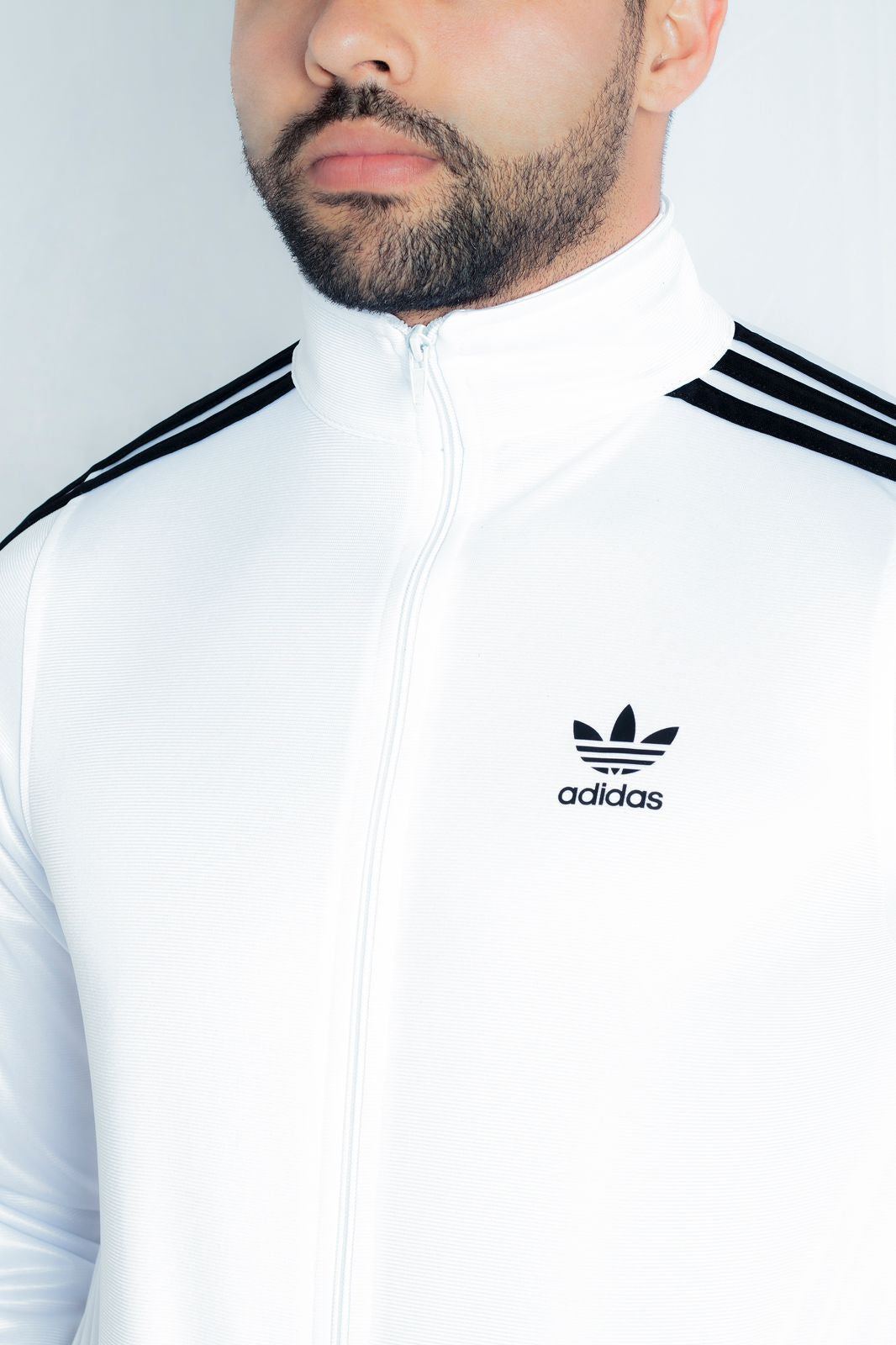 Conjunto Adidas Hombre blanco - SUDADERA