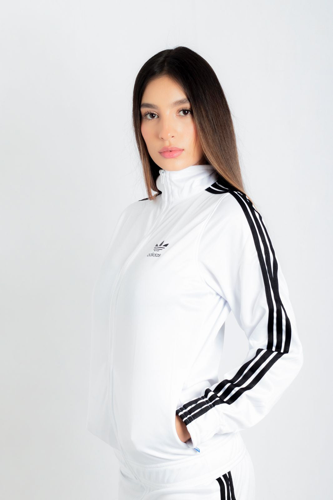 Conjunto Adidas mujer blanco - SUDADERA